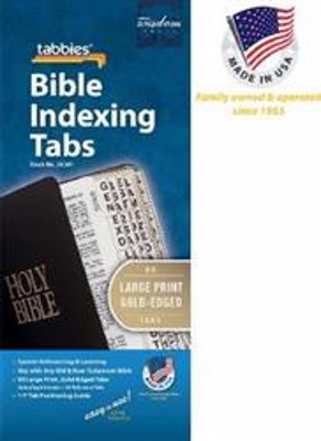 Picture of Bible Indexing Tabs - Large print gold-edged