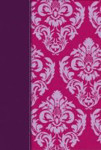 Picture of NLT Compact Bible: Fuchsia Floral Plum Leathlike