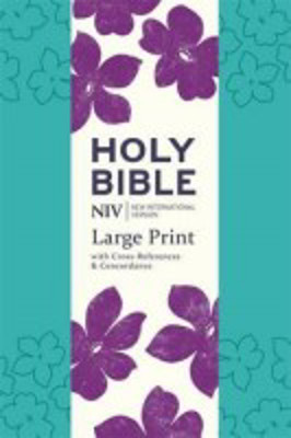 Picture of NIV Bible Large Print with cross-references & concordance - imitation leather