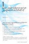 Picture of Godparent Card Blue pack of 50