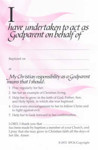Picture of Godparent card B2972 pink Pack of 50