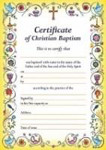 Picture of Certificate of Christian Baptism B201 pack of 20