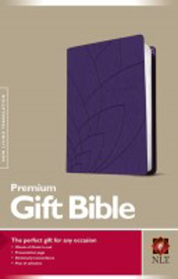Picture of New Living Translation (NLT) Premium Gift Bible Purple Petals leatherlike