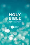Picture of NIV Bible Larger Print: Blue Hardback