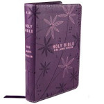 Picture of KJV Holy Bible pocket edition purple leatherlike