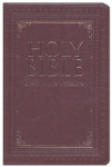 Picture of King James Version (KJV) Thinline Large Print Bible - thumb index - brown
