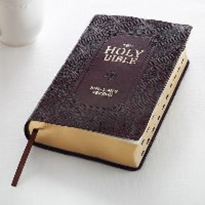 Picture of The Holy Bible KJV Giant Print Standard Bible - thumb index - Brown Leatherlook