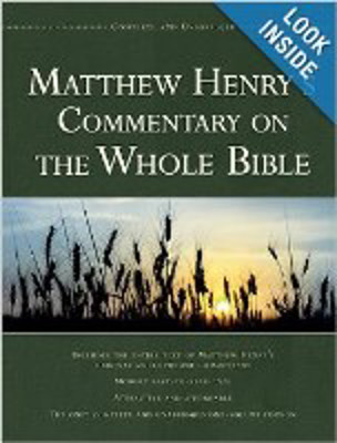 Picture of Matthew Henry's commentery on the whole Bible Unabridged