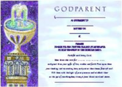 Picture of Godparent's card trad Boy