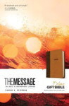 Picture of The Message Deluxe Gift Bible (Brown/Saddle Tan Leather-Look)