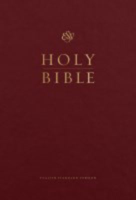 Picture of ESV Pew Bible Large Print Edition (Hardback, Burgundy)