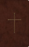 Picture of ESV Vest pocket Bible: Brown Cross (New Testament with Psalms & Proverbs)
