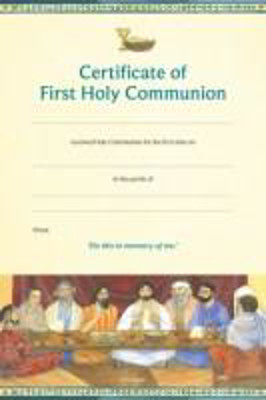 Picture of Certificate of First Holy Communion  pack of 10
