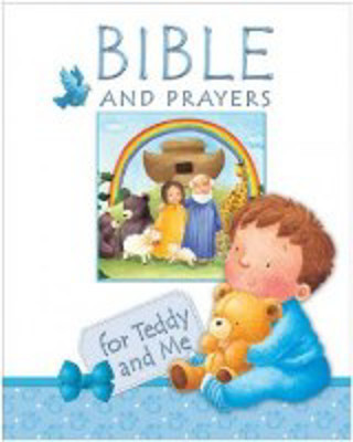 Picture of Bible and Prayers for Teddy and me (Blue)