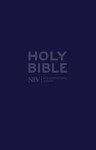 Picture of NIV Bible thinline navy bonded leather