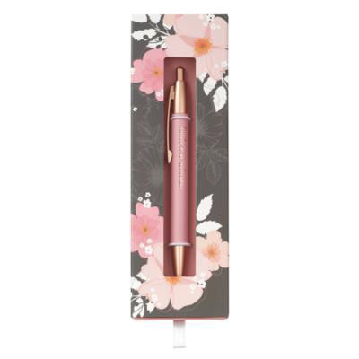 Picture of Pen: Strength and Dignity (Pink floral design)