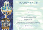 Picture of Godparent Card Traditional design - girl