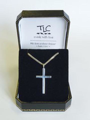 Picture of Men's Sterling Silver Cross  20 inch chain