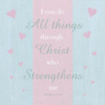 Picture of Wall Art small square: I Can Do All Things Through Christ