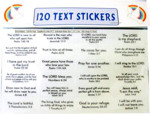 Picture of Text Stickers: Pack of 120 (5 sheets x 24)
