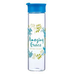 Picture of Glass Water Bottle Amazing Grace