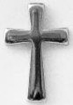 Picture of Christian Lapel Pin - Polished Cross - Silver