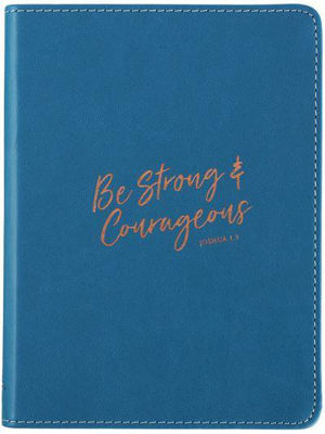 Picture of Be Strong Leather journal (Blue)