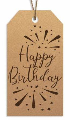 Picture of JCD Gift Tags: Happy Birthday (12 pack)