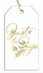 Picture of JCD Gift Tags: Just to Say (12 pack)