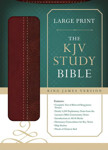 Picture of KJV Large Print Study Bible (Red/Brown)