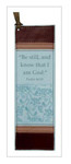 Picture of Book Mark: Be Still & Know Brown/Blue