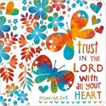 Picture of Coaster: Trust in The Lord Butterfly