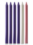 Picture of Advent Candle Set 15"x 1&1/8th Purple, Pink and White