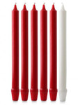 Picture of Advent Candle Set 12"x1" (Fluted) Red and White