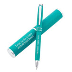 Picture of Pen in case : Proverbs 3:5 Teal