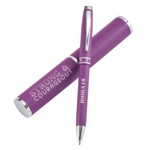 Picture of Pen in Case: Joshua 1:9 Purple