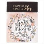 Picture of Boxed Colouring Cards: Faith Hope Love