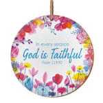 Picture of Hanging Ceramic: God is Faithful