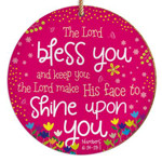 Picture of Hanging Ceramic: Bless You: Pink CD61