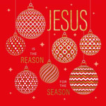 Picture of Compassion Christmas card Jesus is the Reason for the Season