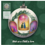 Picture of Charity Christmas Cards Unto Us A Child Is Born; (Supporting Foodbank)