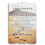 Picture of Wooden Plaque: Footprints