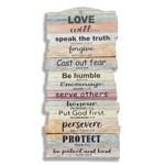 Picture of Stacked Plaque Small: Love Will....