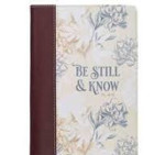 Picture of Journal: Be Still Brown/Grey Floral