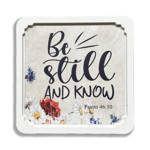 Picture of Square White Frame:Be Still